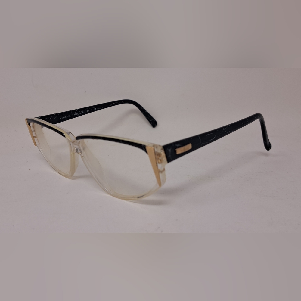 Silhouette Eye Glasses Frames Vintage Y2K 90s Black Marble M1330 / 20  55-10-135